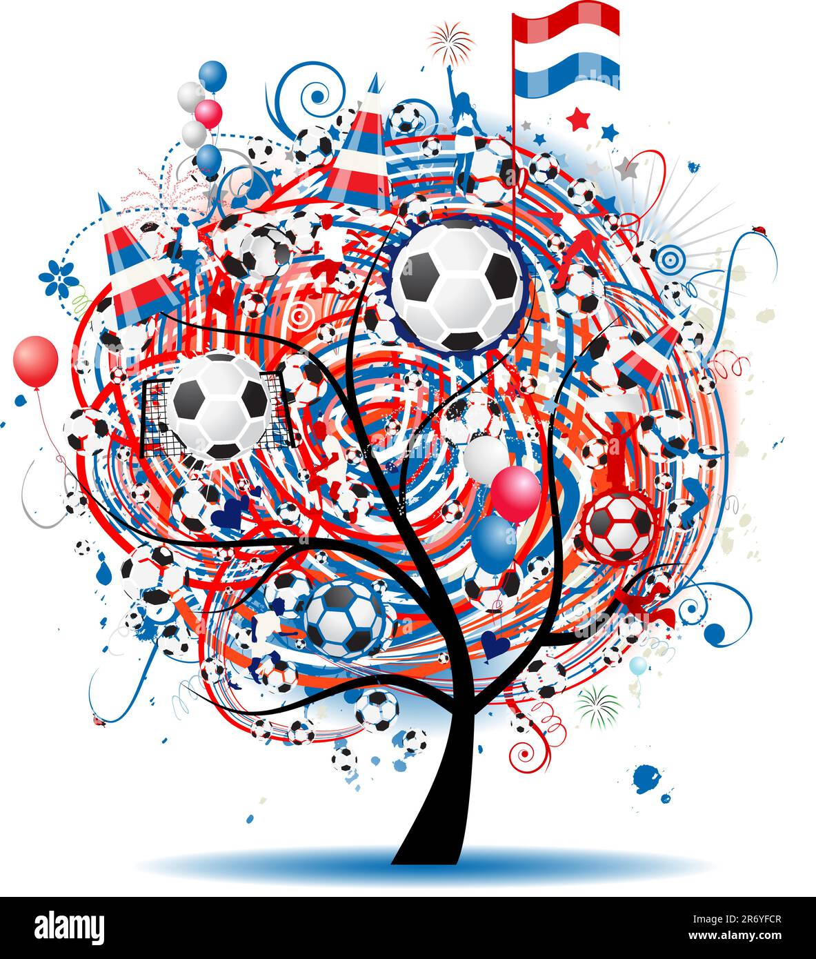 Football tree design Stock Vector Image & Art - Alamy