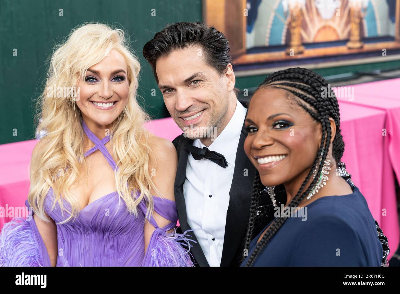 Betsy Wolfe, Will Swenson, Audra McDonald attend 76th Annual Tony Awards at United Palace Theatre in New York on June 11, 2023 Stock Photo