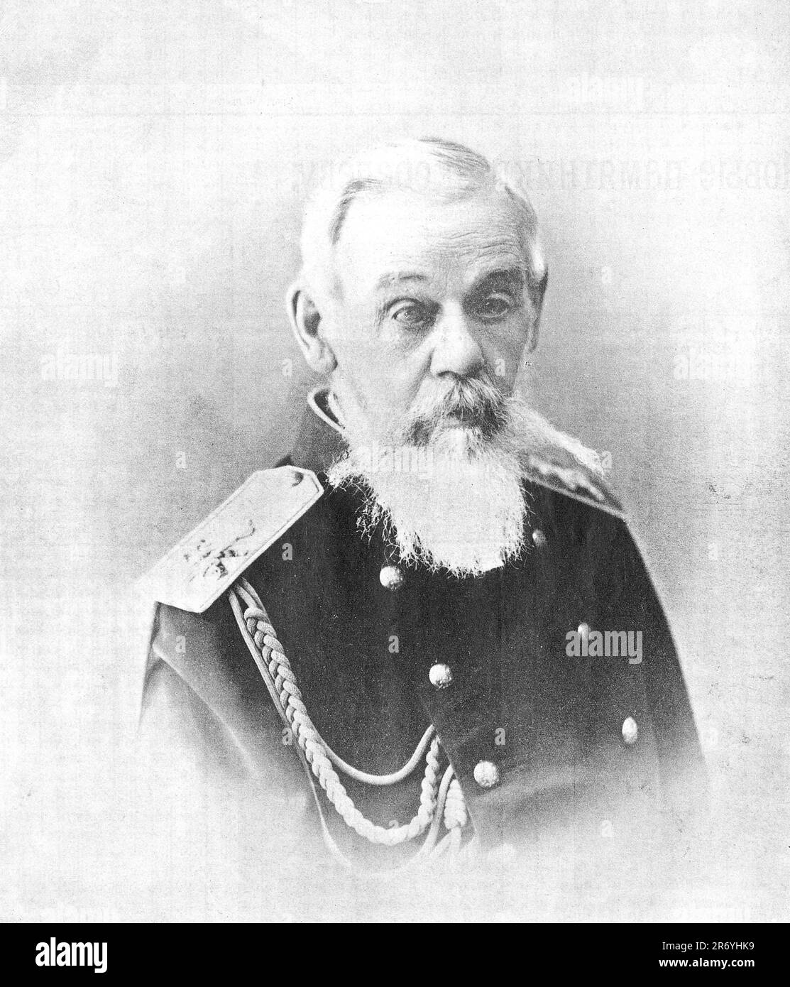 Count Dmitry Alekseyevich Milyutin was Minister of War (1861–81) and the last Field Marshal of Imperial Russia (1898) Stock Photo