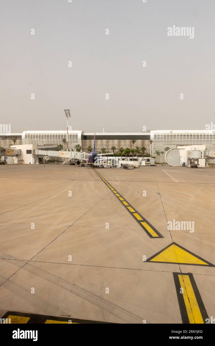 Terminal building at Marrakech Menara airport Stock Photo