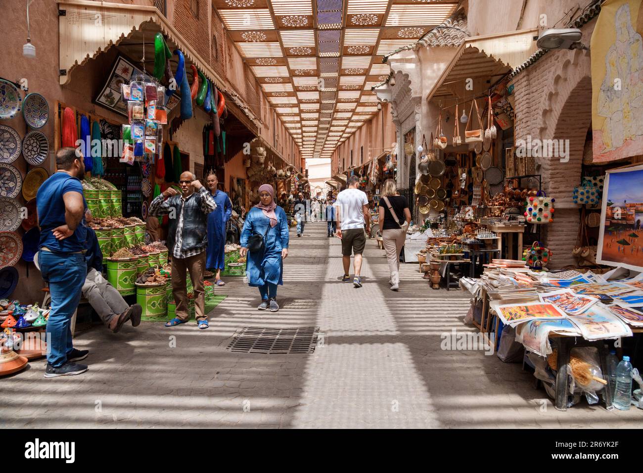 Souks and medina of Marrakech Stock Photo