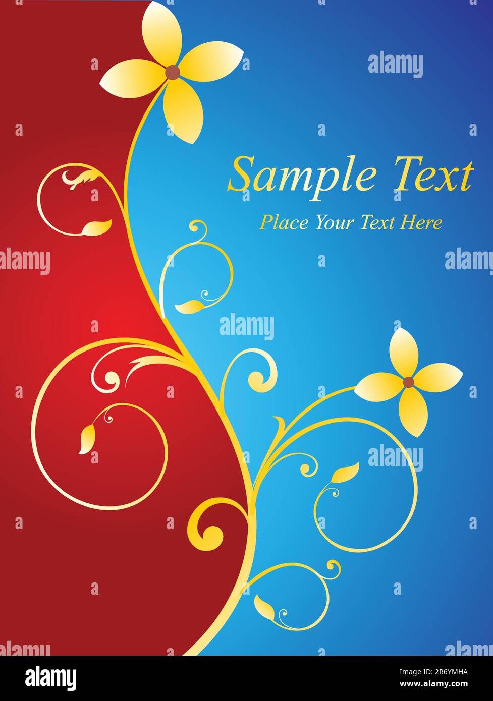 abstract colorful folral element vector illustration Stock Vector Image ...