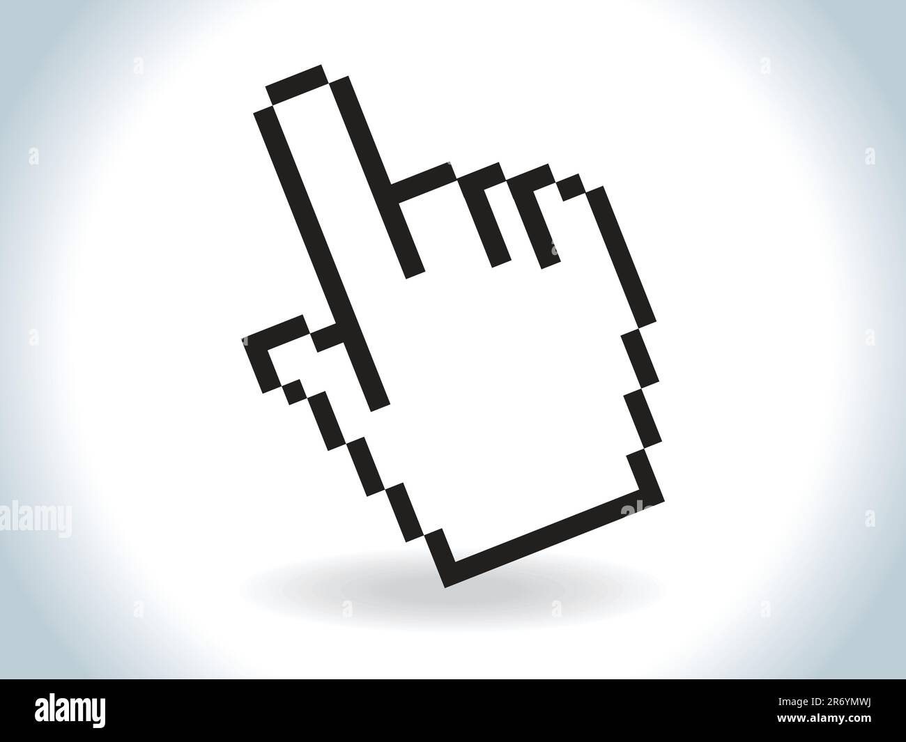 abstract glossy cursor icon Stock Vector Image & Art - Alamy