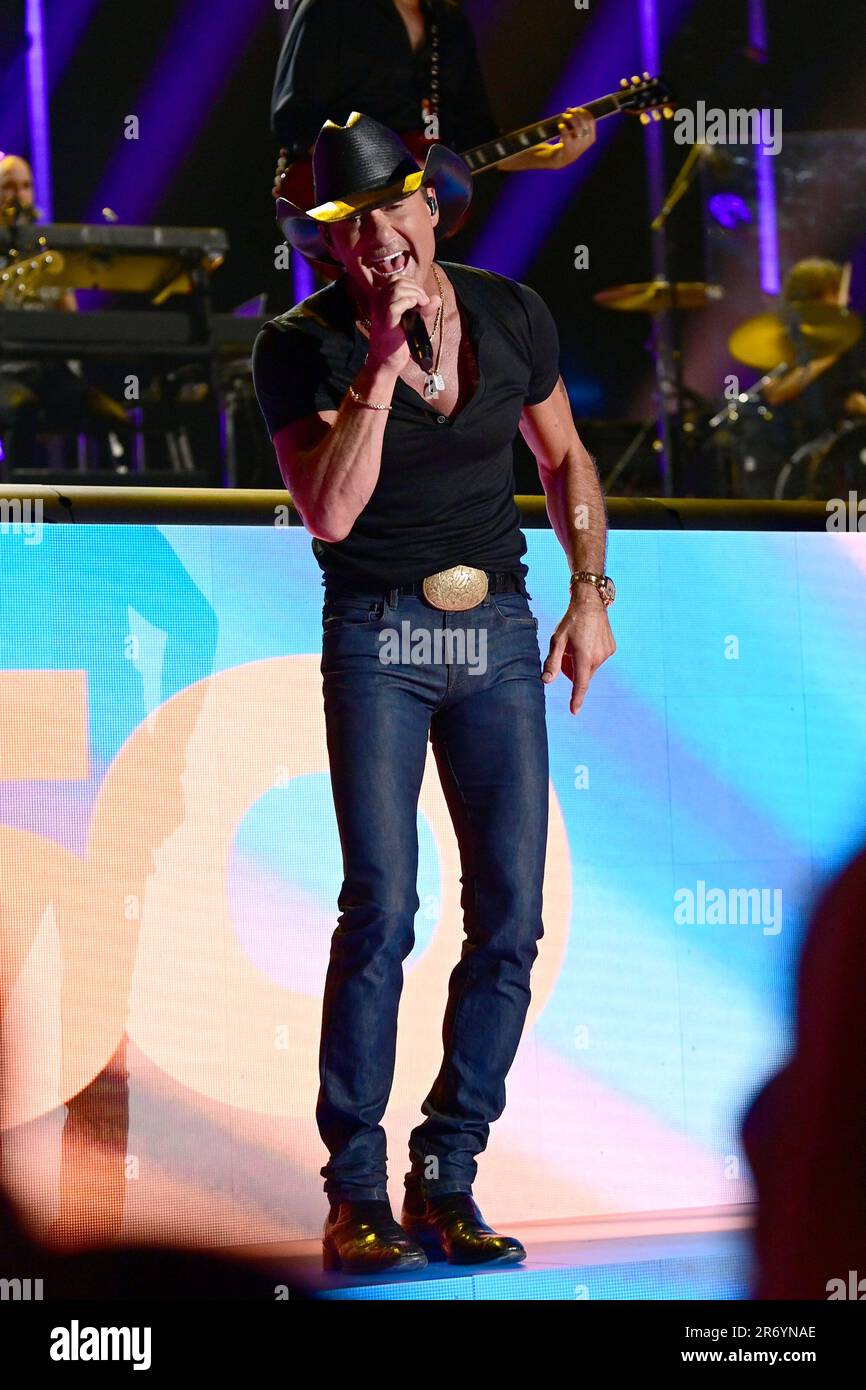 11 June 2023 Nashville, Tennessee Tim McGraw. 2023 CMA Music Fest