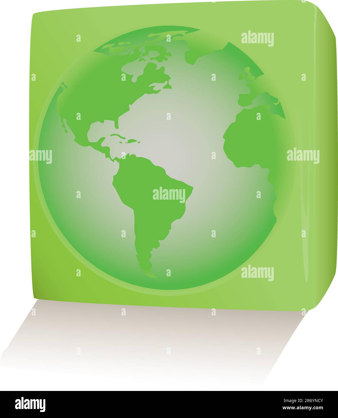 Vector illustration button map globe Stock Vector Image & Art - Alamy
