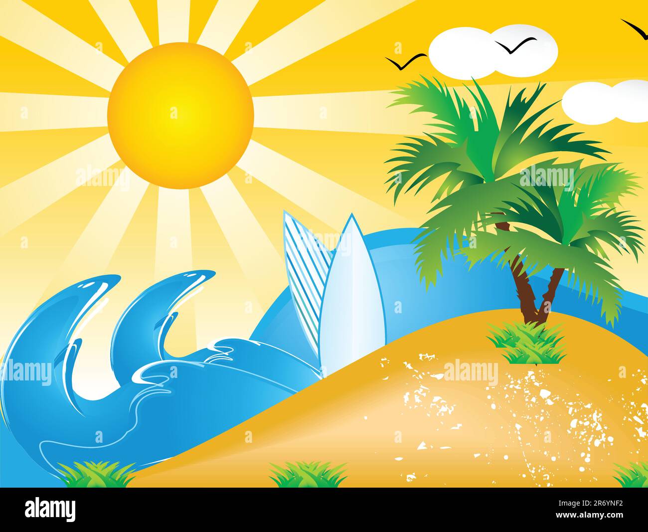 abstract vector summer holiday background vector illustration Stock ...