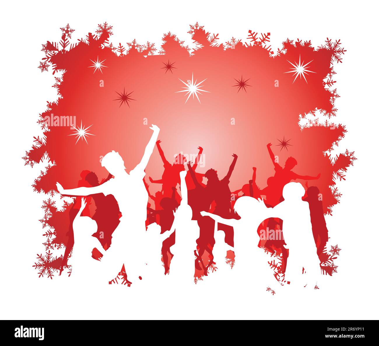 christmas-background-with-silhouettes-stock-vector-image-art-alamy