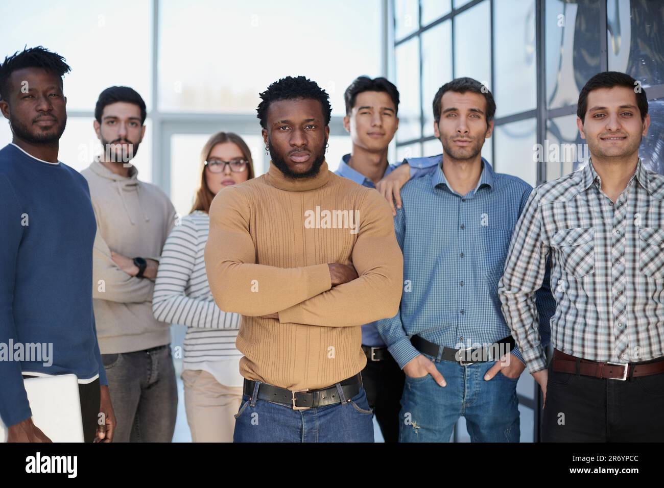 Portrait employee woman group hi-res stock photography and images - Alamy