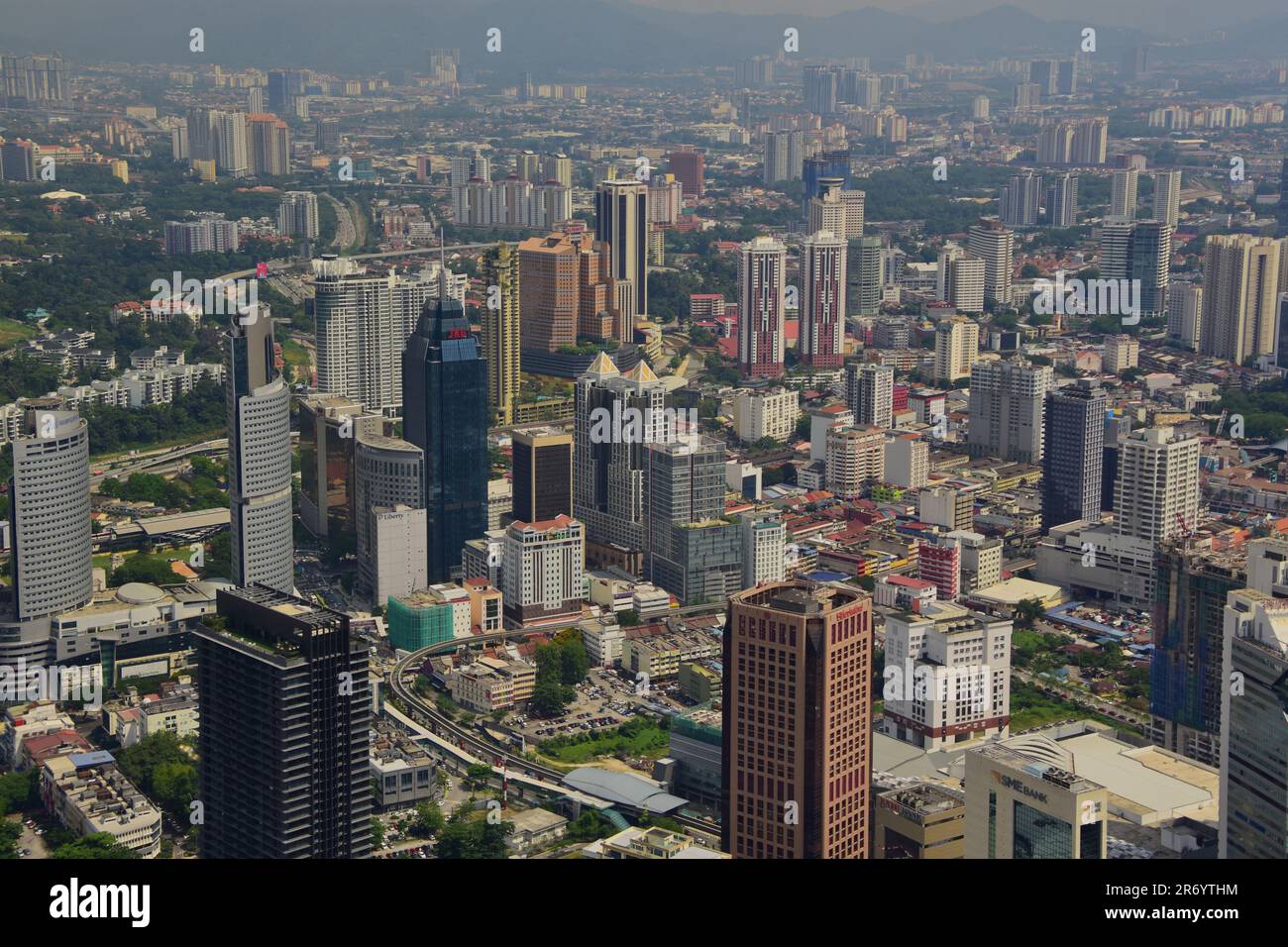 Aerial view bustling cityscape hi-res stock photography and images - Alamy