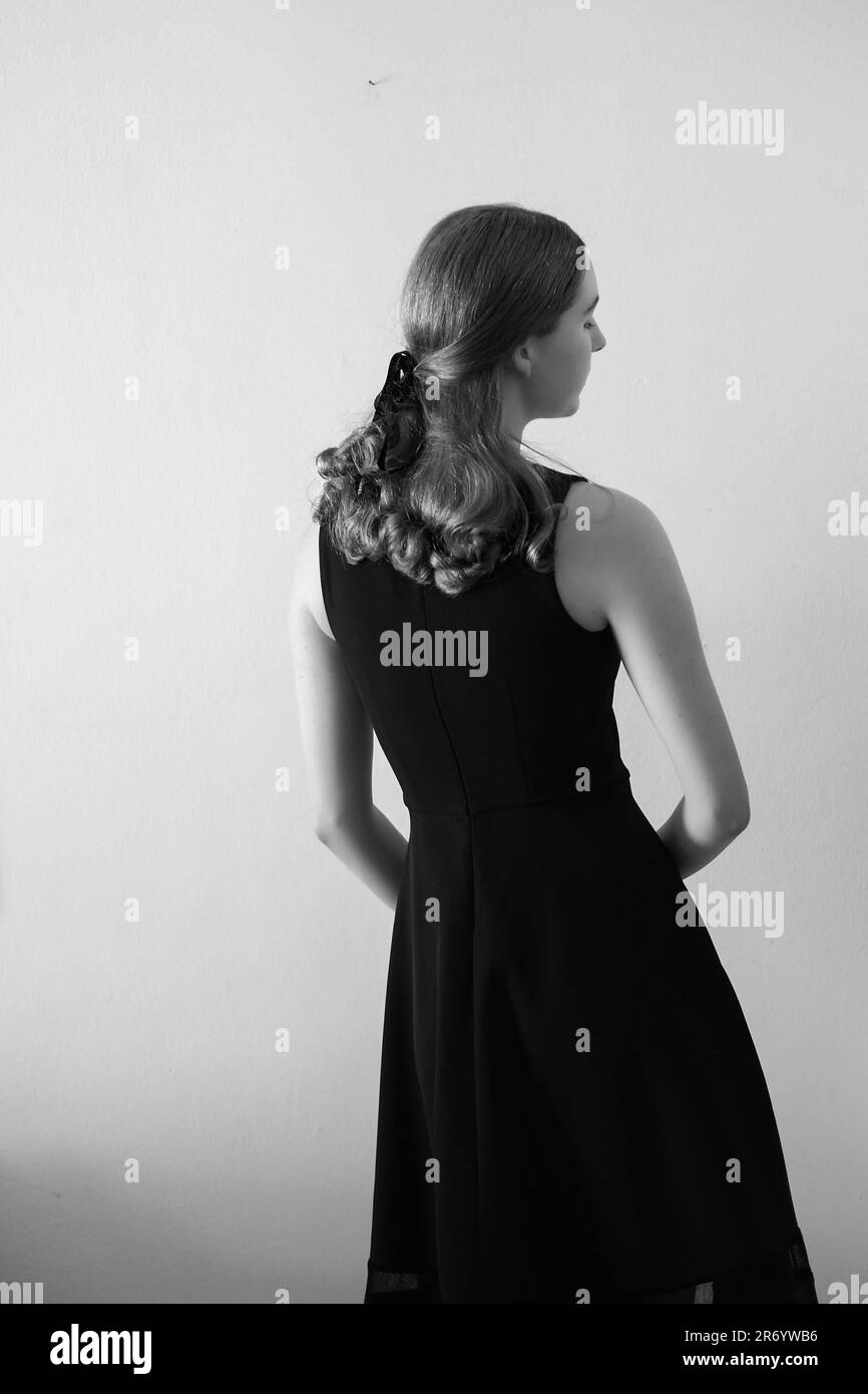 Classy woman Black and White Stock