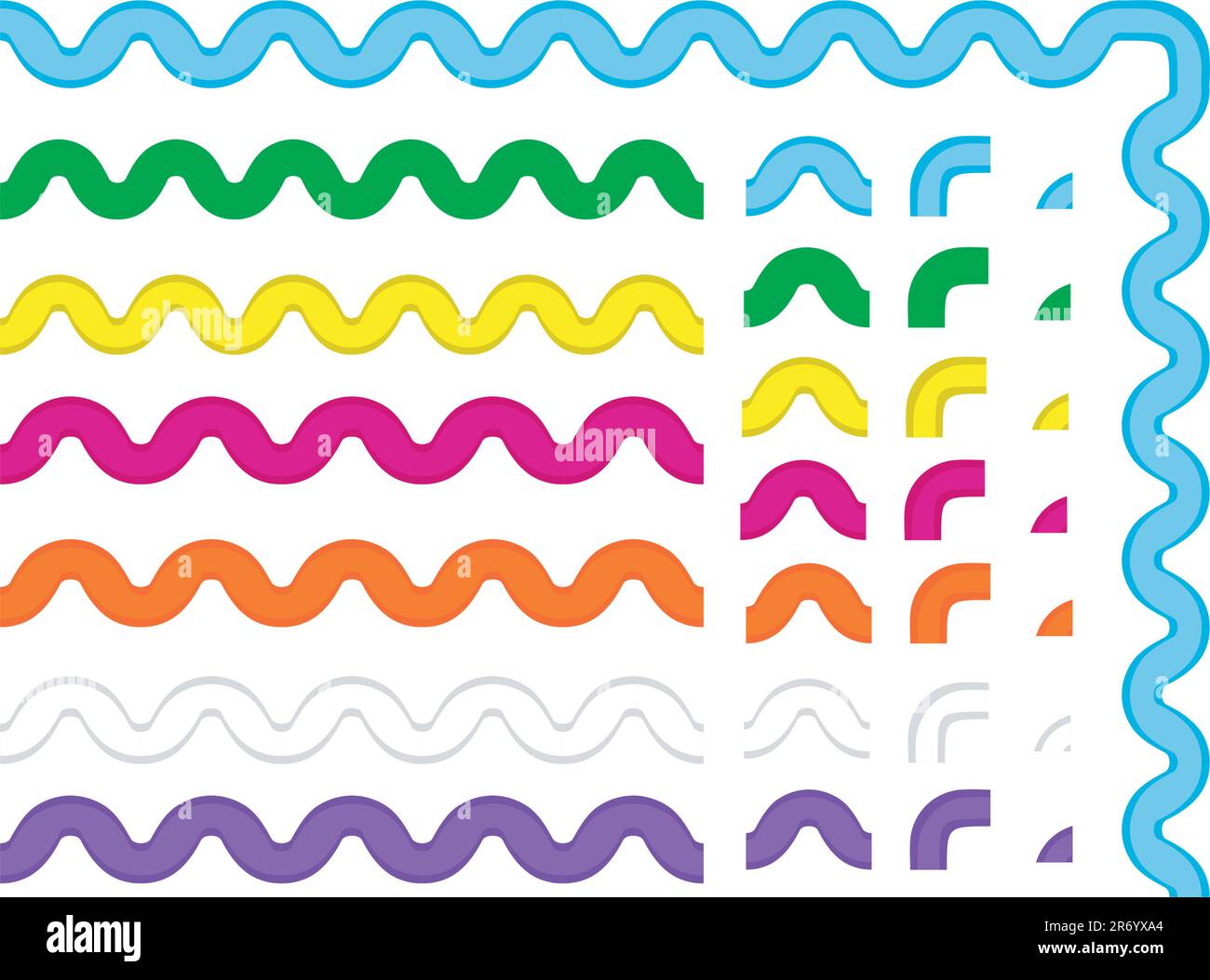 Vector eps8 ric rac pieces ready to drop into your brush pallet in 7 ...