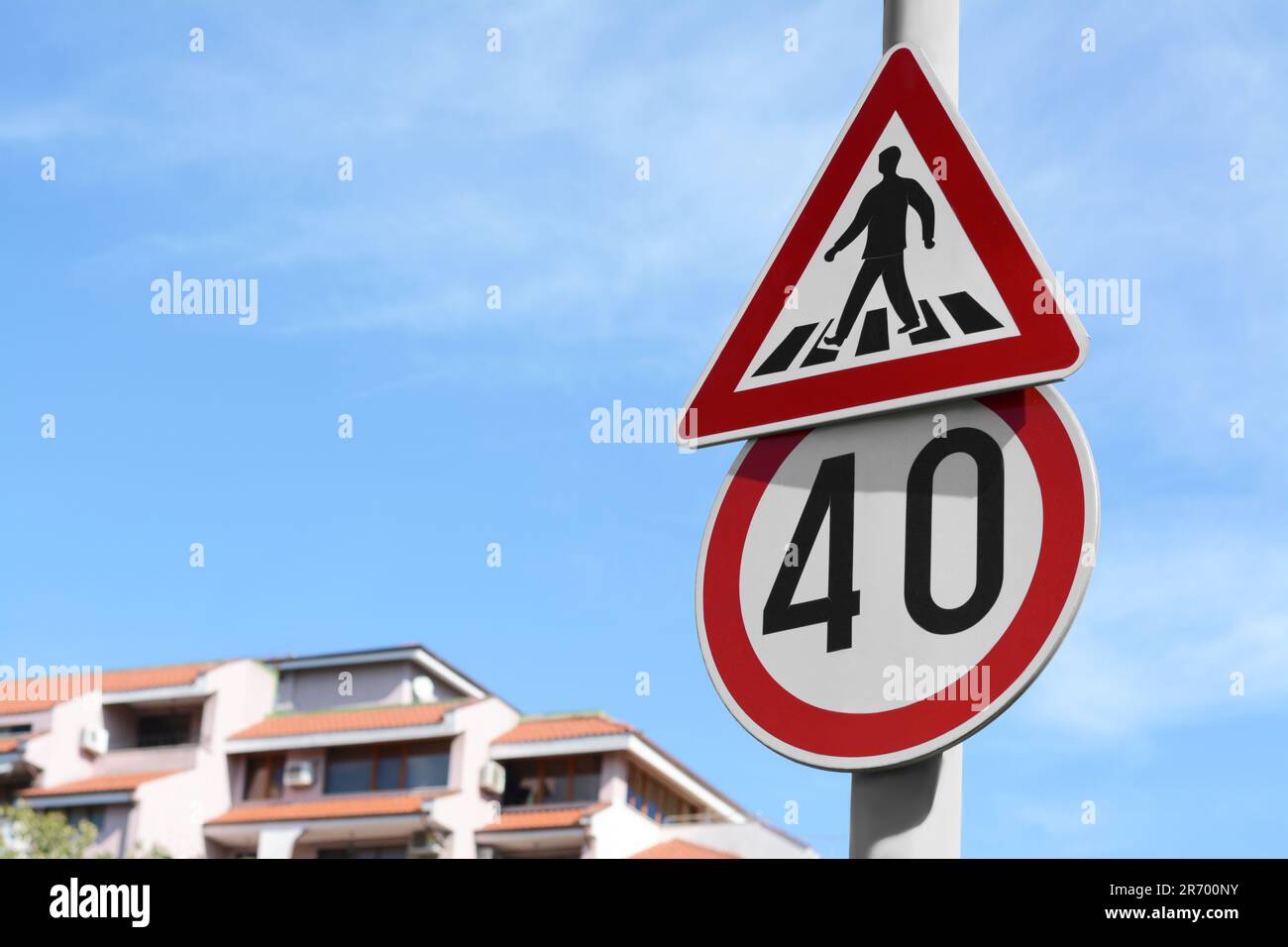 Different road signs outdoors hi-res stock photography and images - Alamy