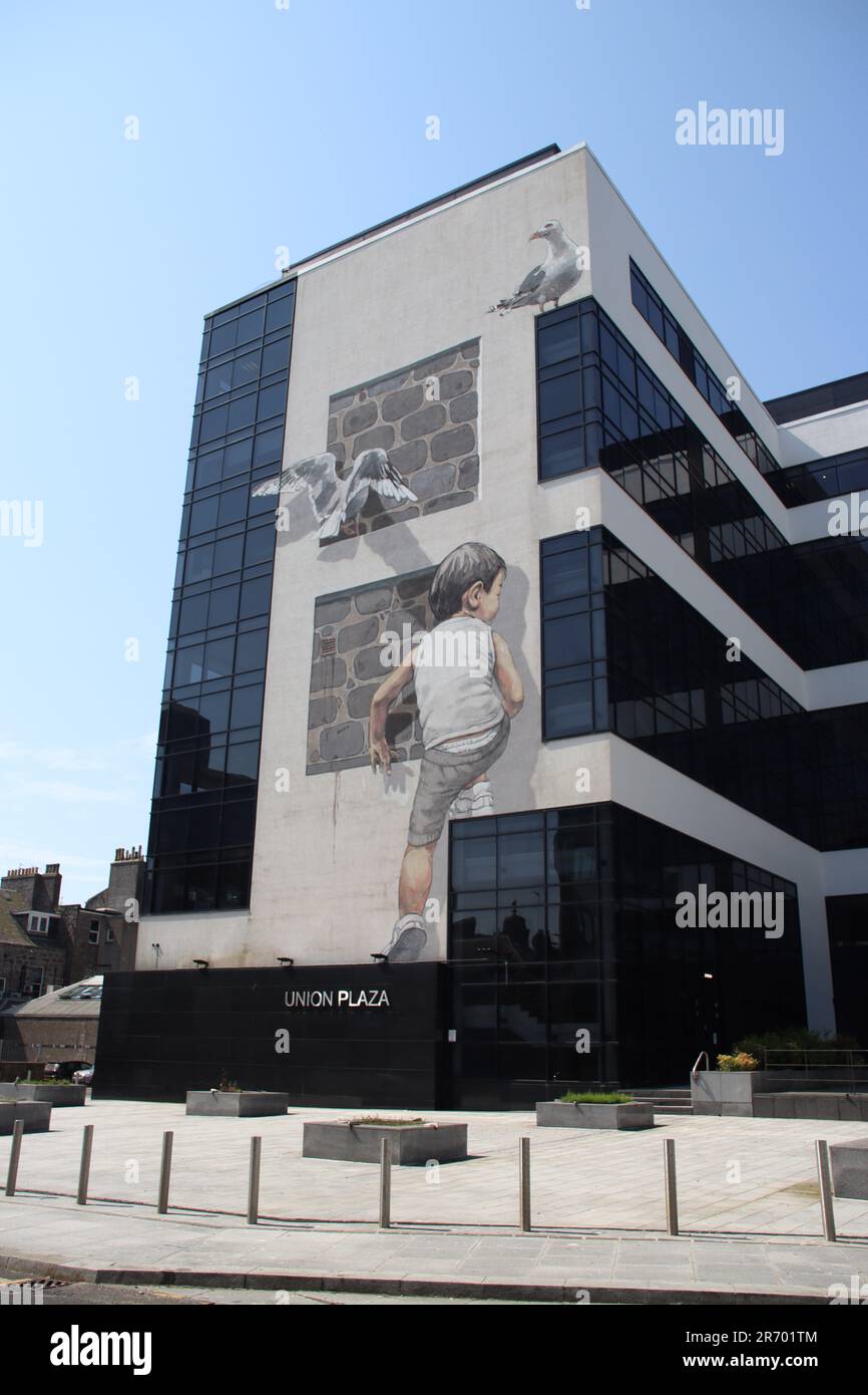 Nuart street art, Aberdeen Stock Photo Alamy
