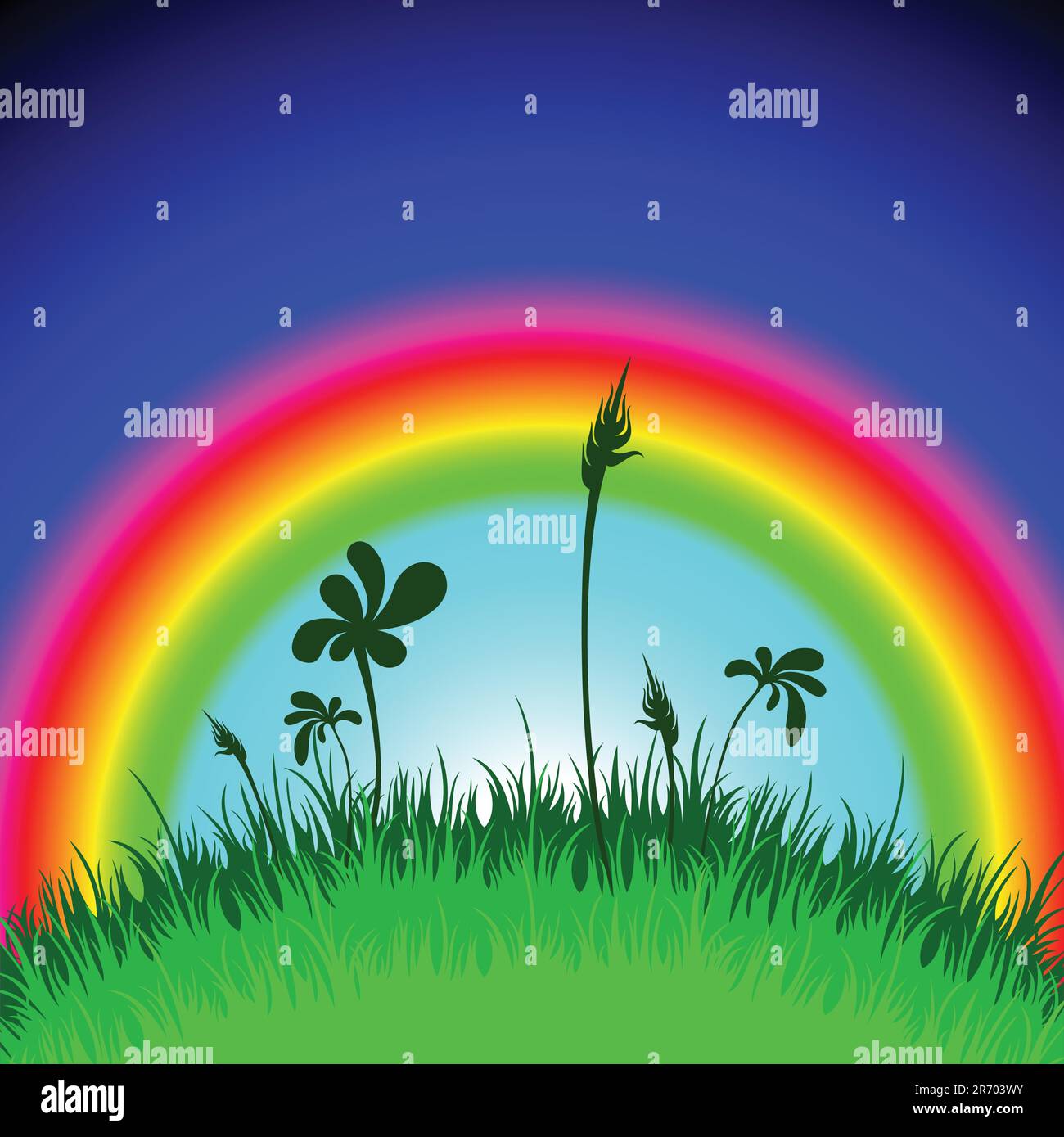 grass,  this illustration may be useful as designer work Stock Vector