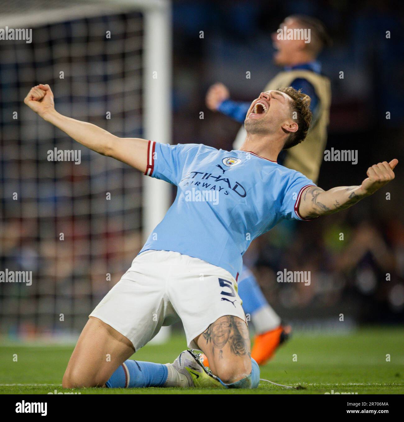 Stones Inter Istanbul, Turkey. 10th Jun 2023. Schlussjubel: John Stones (City ...