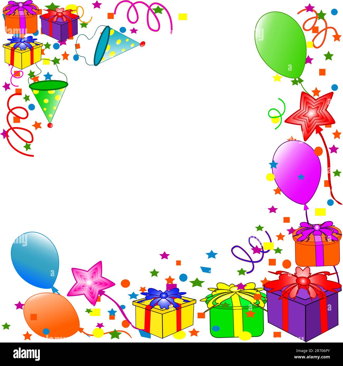 vector illustration of a Happy Birthday background Stock Vector Image ...