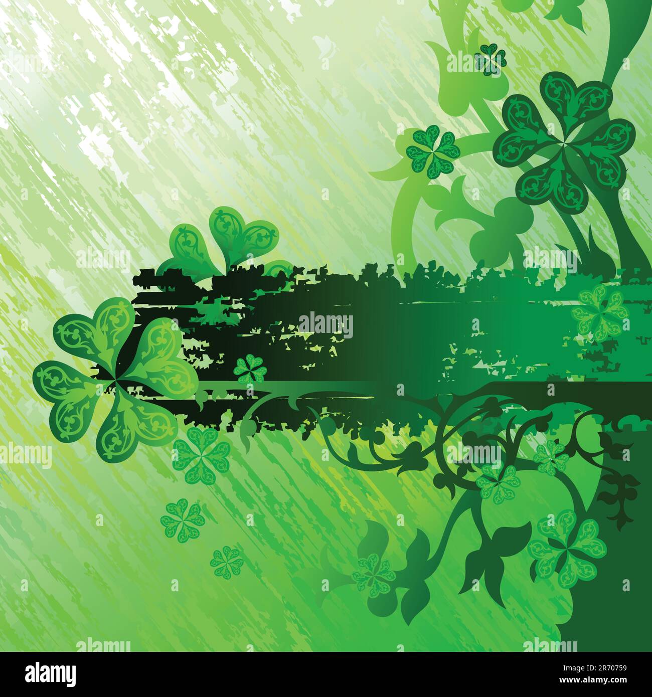 patrick,  this illustration may be useful as designer work Stock Vector