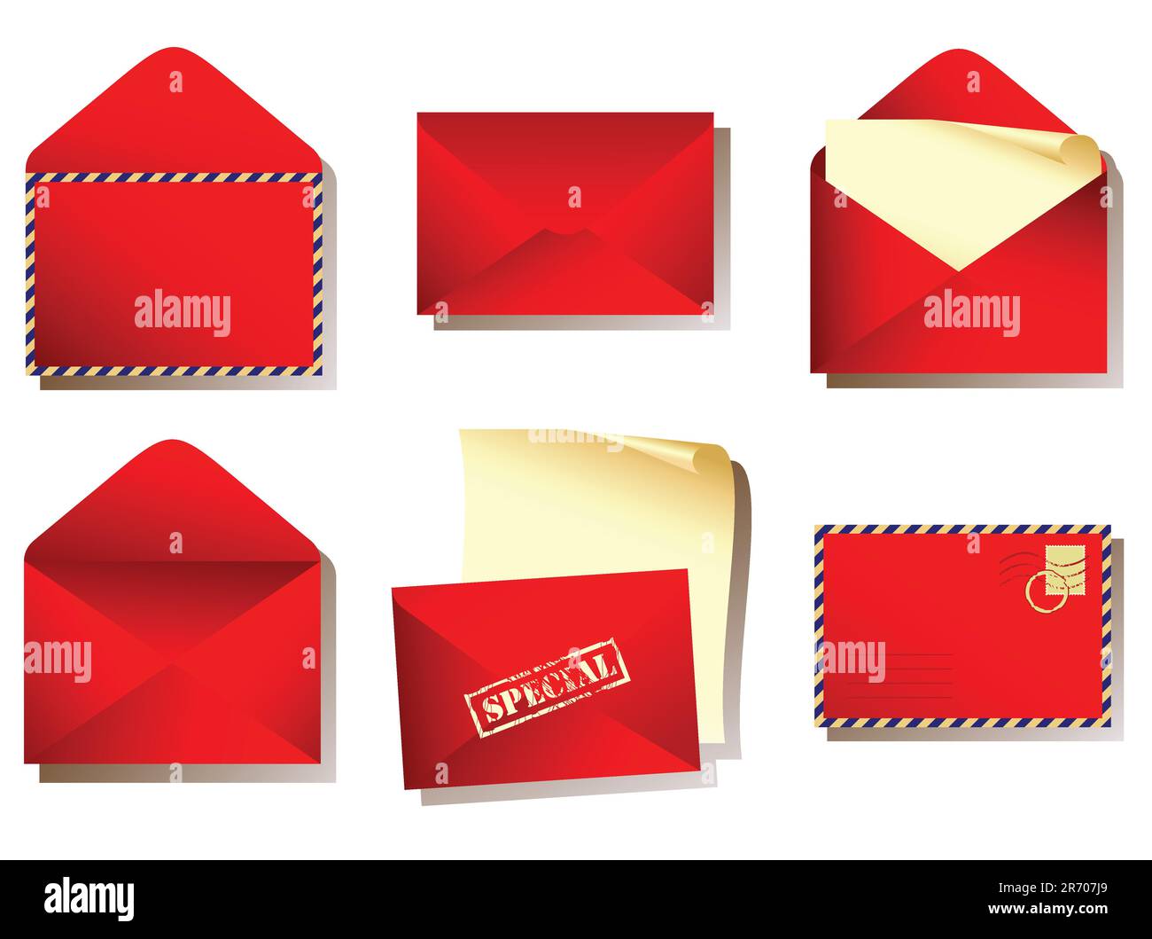 envelope, this illustration may be useful as designer work Stock Vector