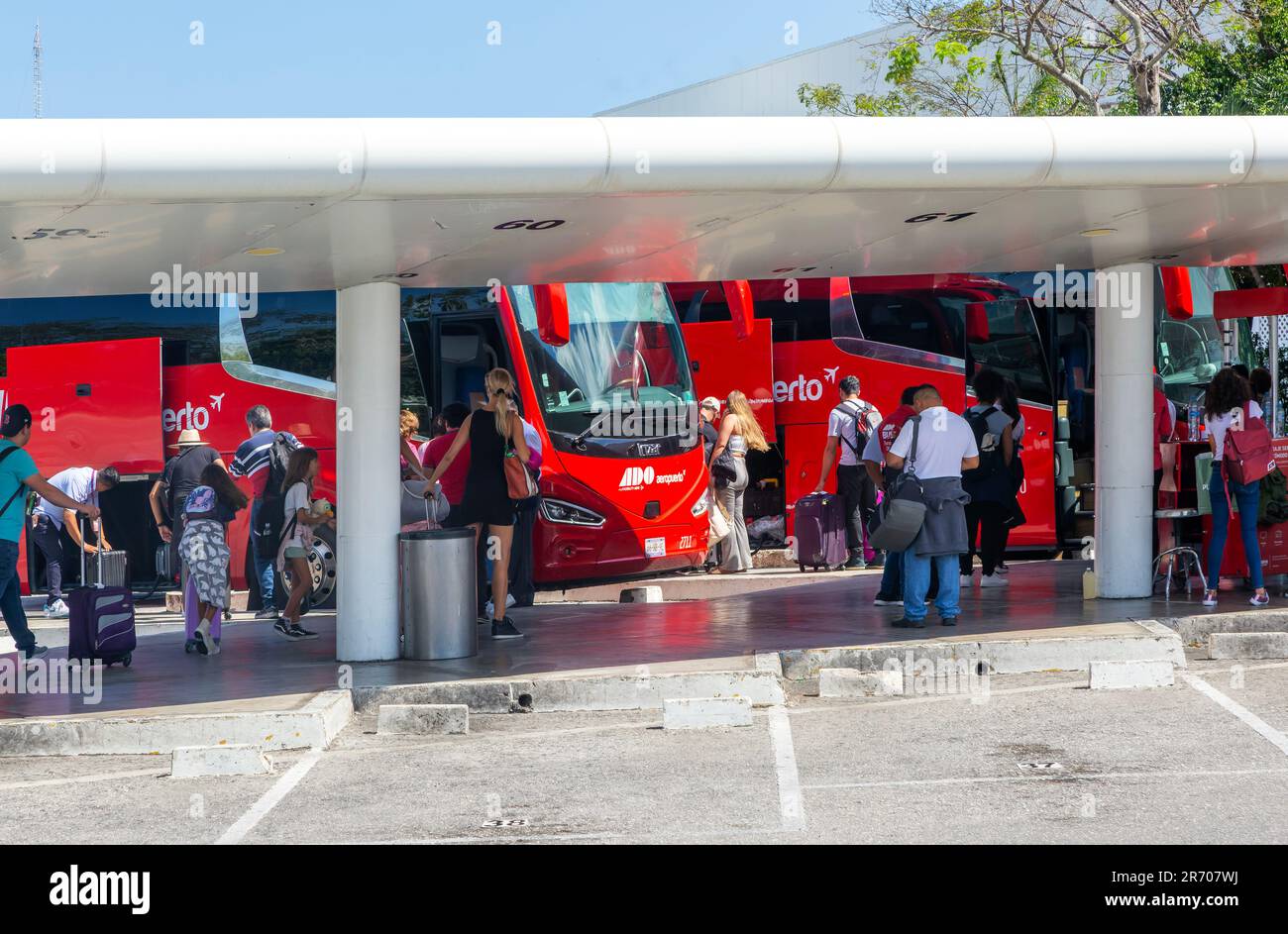 ADO bus station, Terminal 2, Cancun International airport, Cancun ...