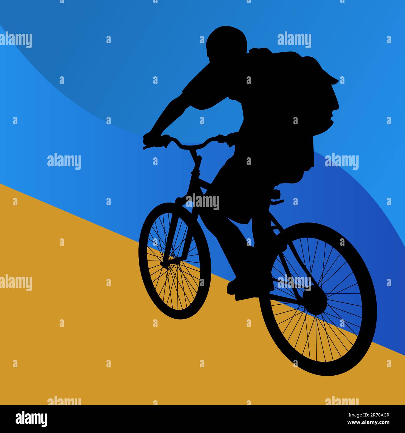 An image of a student riding a bicycle Stock Vector Image & Art - Alamy