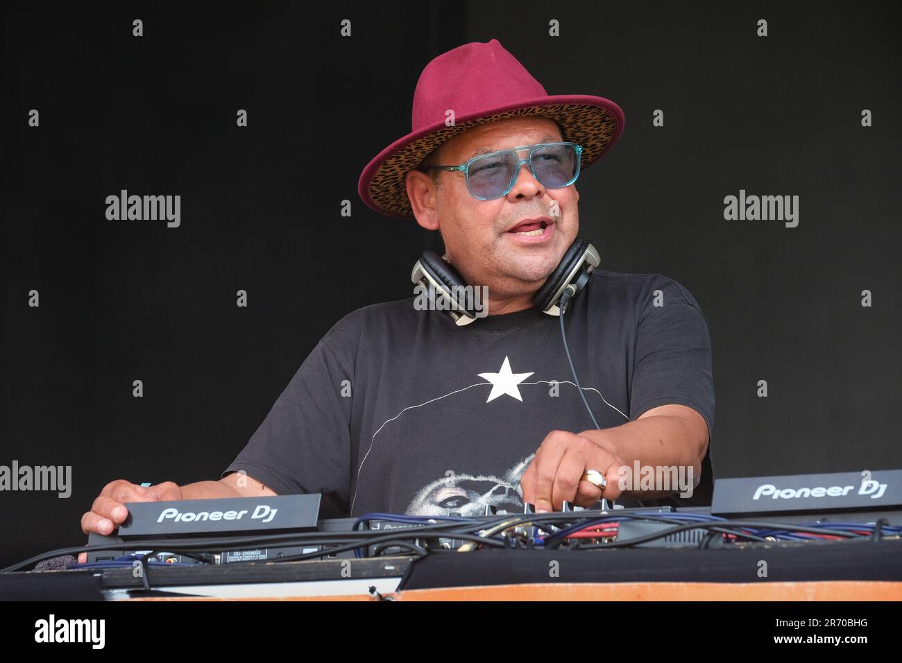 DJ Craig Charles performing at the Cambridge Club Festival, 2023
