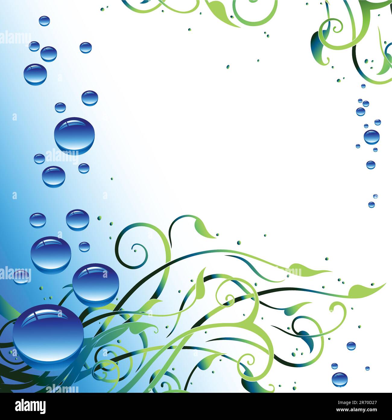 background with bubbles,  this illustration may be useful as designer work Stock Vector