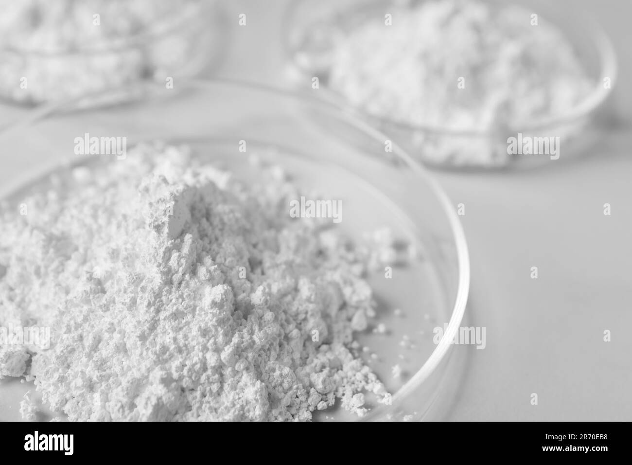 Calcium carbonate powder Black and White Stock Photos & Images Alamy