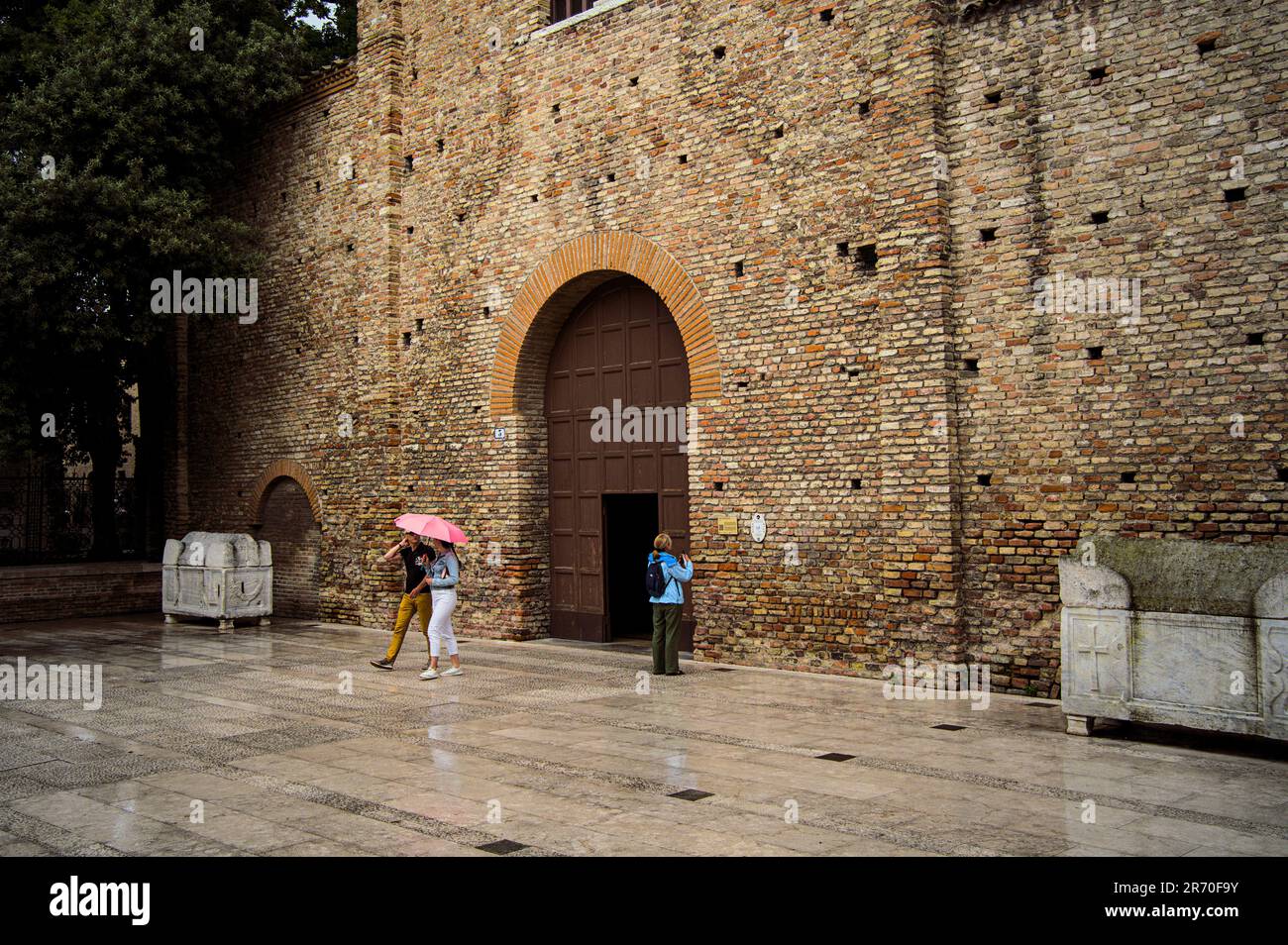 Ravenna, a beautiful plate to visit. Top landmark for tourists Stock Photo