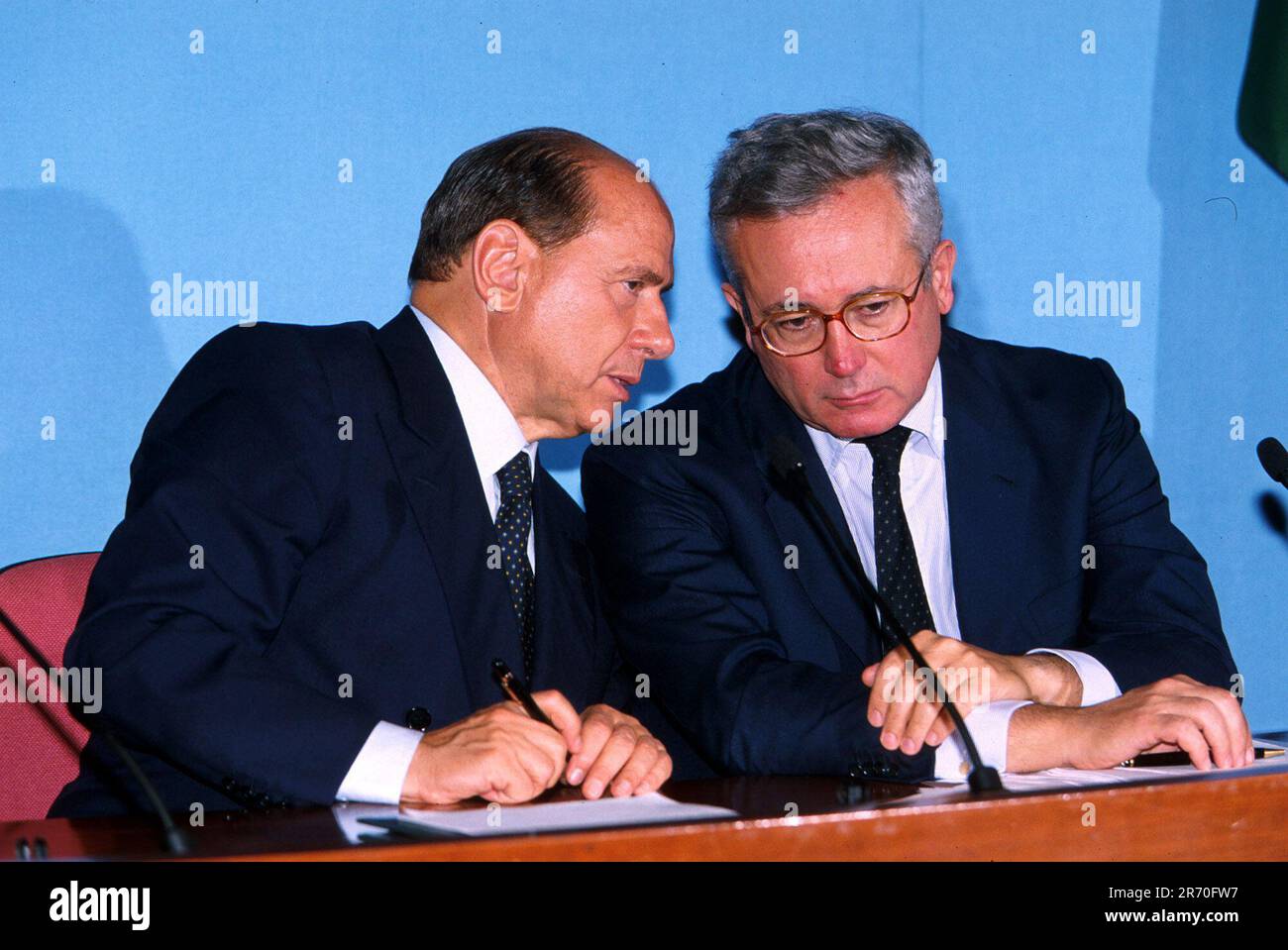 SILVIO BERLUSCONI E GIULIO TREMONTI Stock Photo - Alamy