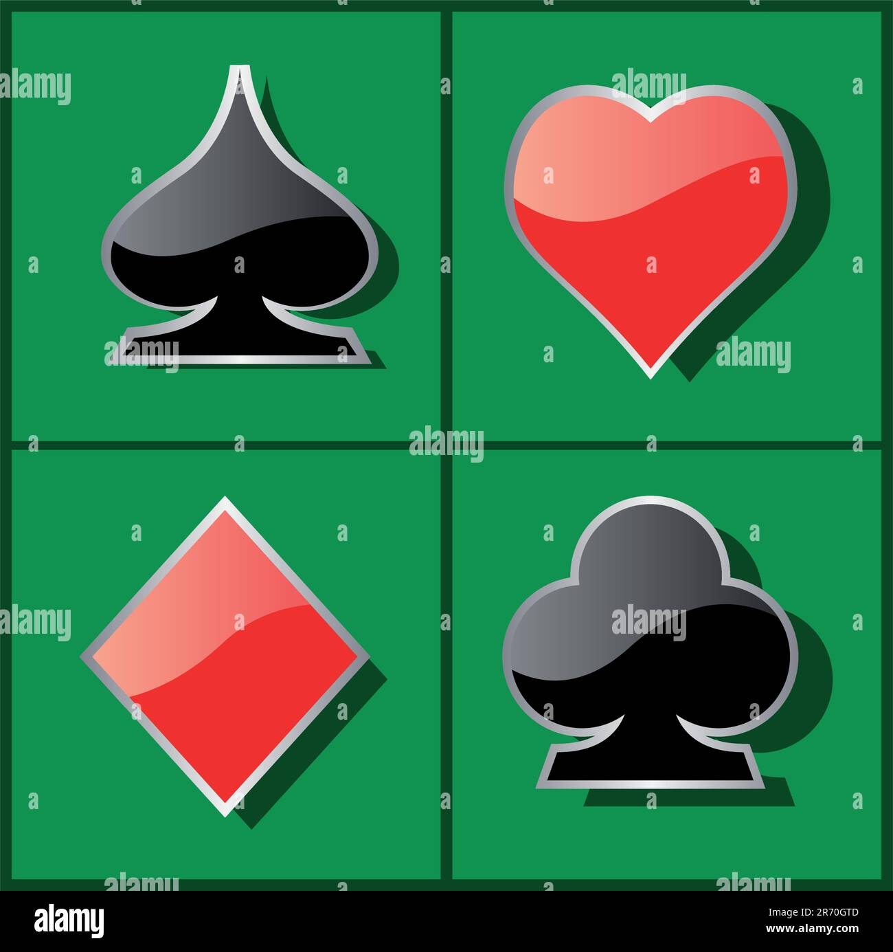 vector set of play card symbols Stock Vector Image & Art Alamy