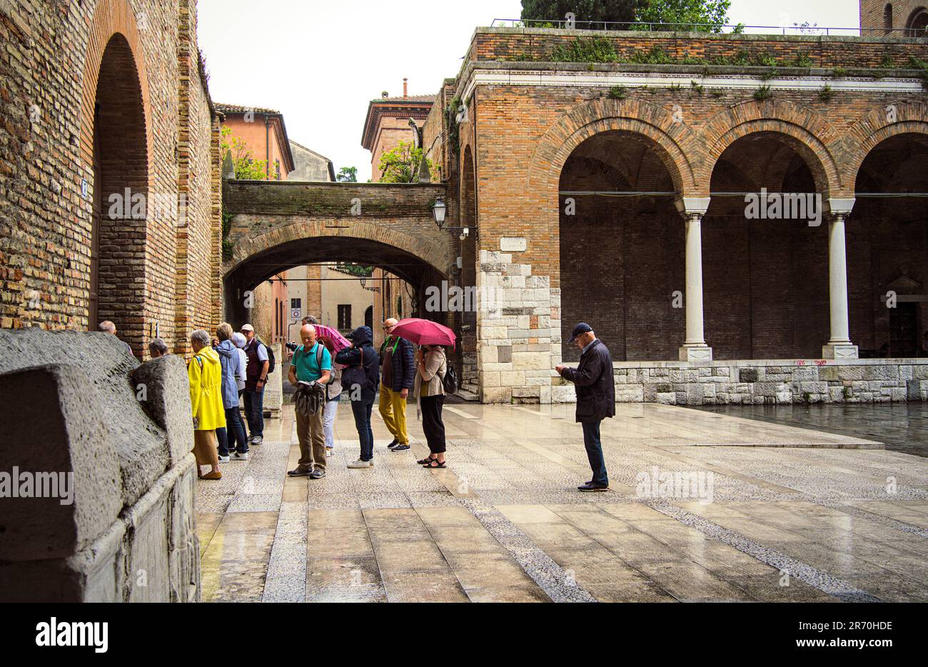 Ravenna, a beautiful plate to visit. Top landmark for tourists Stock Photo