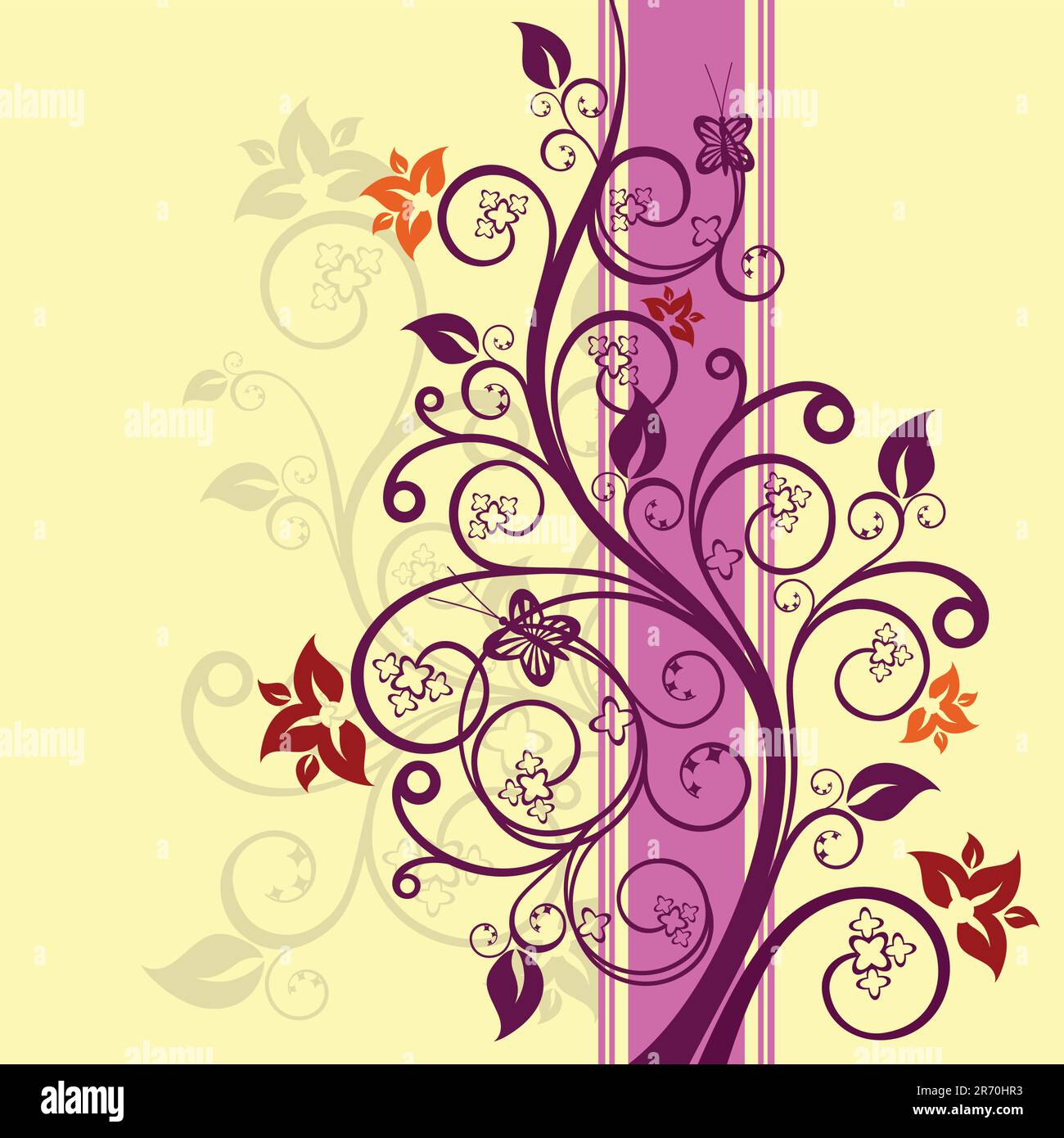 Purple leaf backdrop Stock Vector Images - Alamy