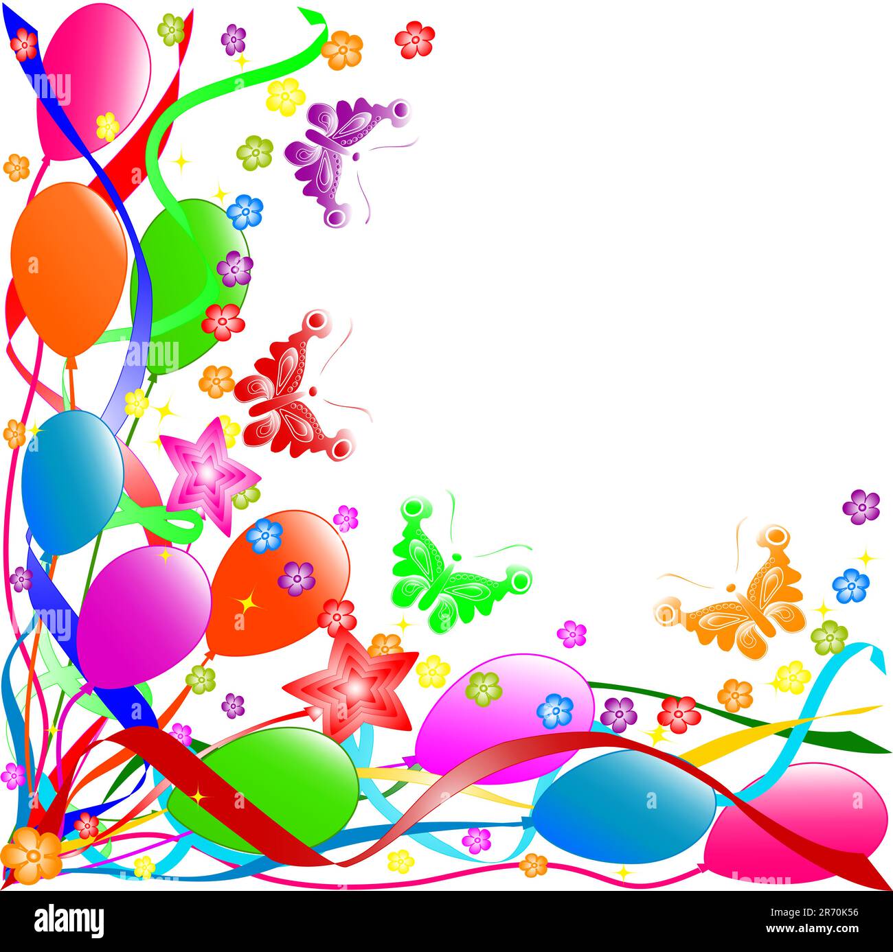 vector illustration of a Happy Birthday background Stock Vector Image ...