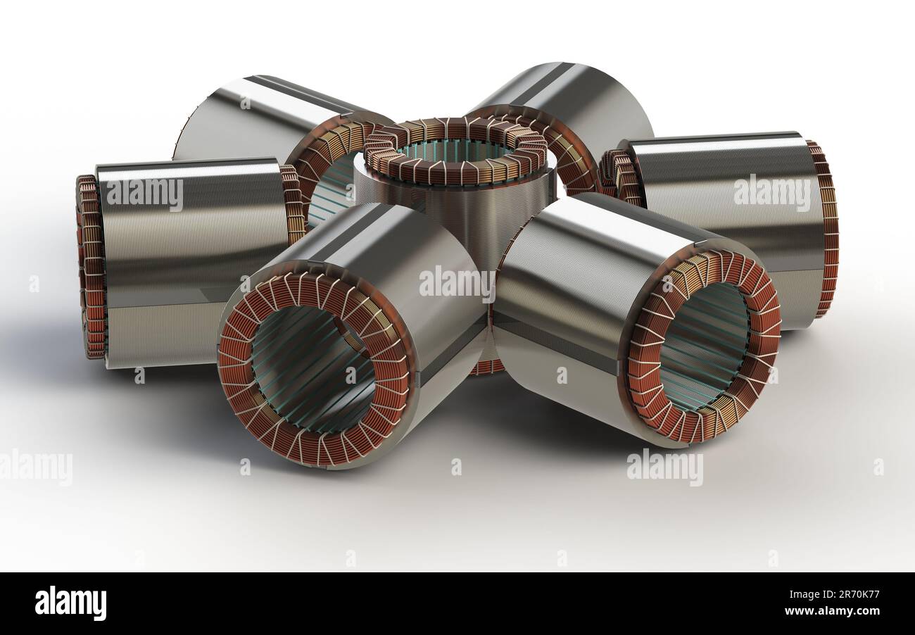 Electric motor stator Stock Photo Alamy