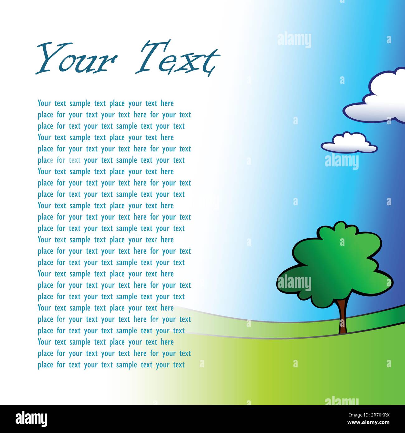 background landscape,  this illustration may be useful as designer work Stock Vector