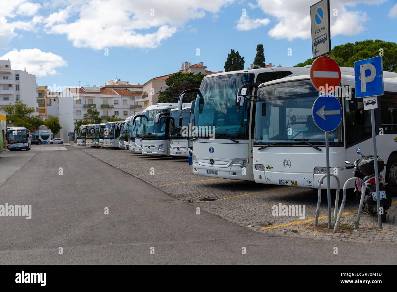Rodoviario bus station Lagos, Portugal Stock Photo
