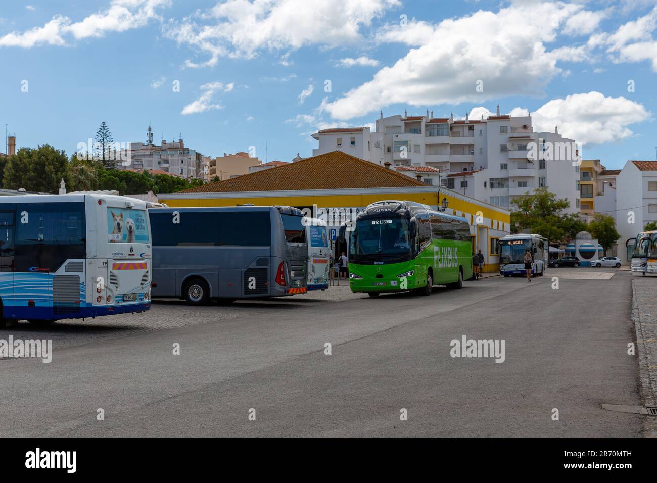 Rodoviario bus station Lagos, Portugal Stock Photo
