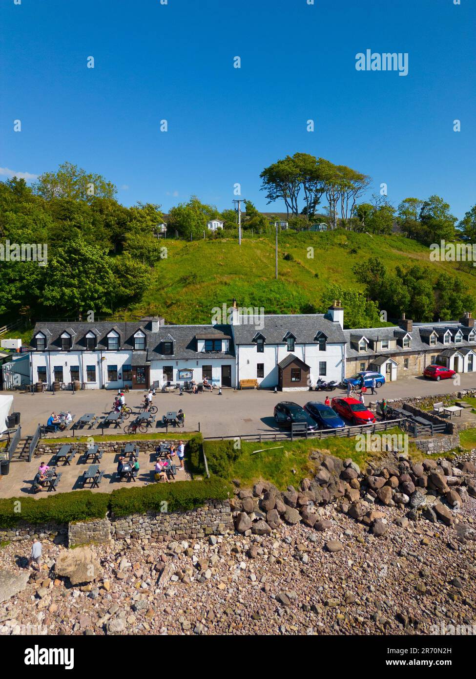 Aerial view of applecross peninsula hires stock photography and images