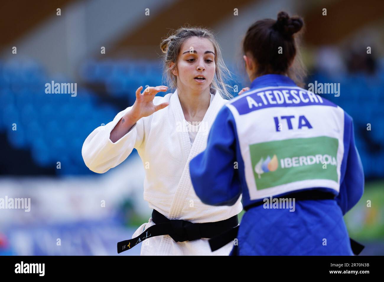 Lucia Munoz Solano (ESP) and Alessia Tedeschi (ITA), Women -52 kg during  the Madrid European Open 2023, European Judo Union event on June 10, 2023  at Polideportivo Municipal de Gallur in Madrid,