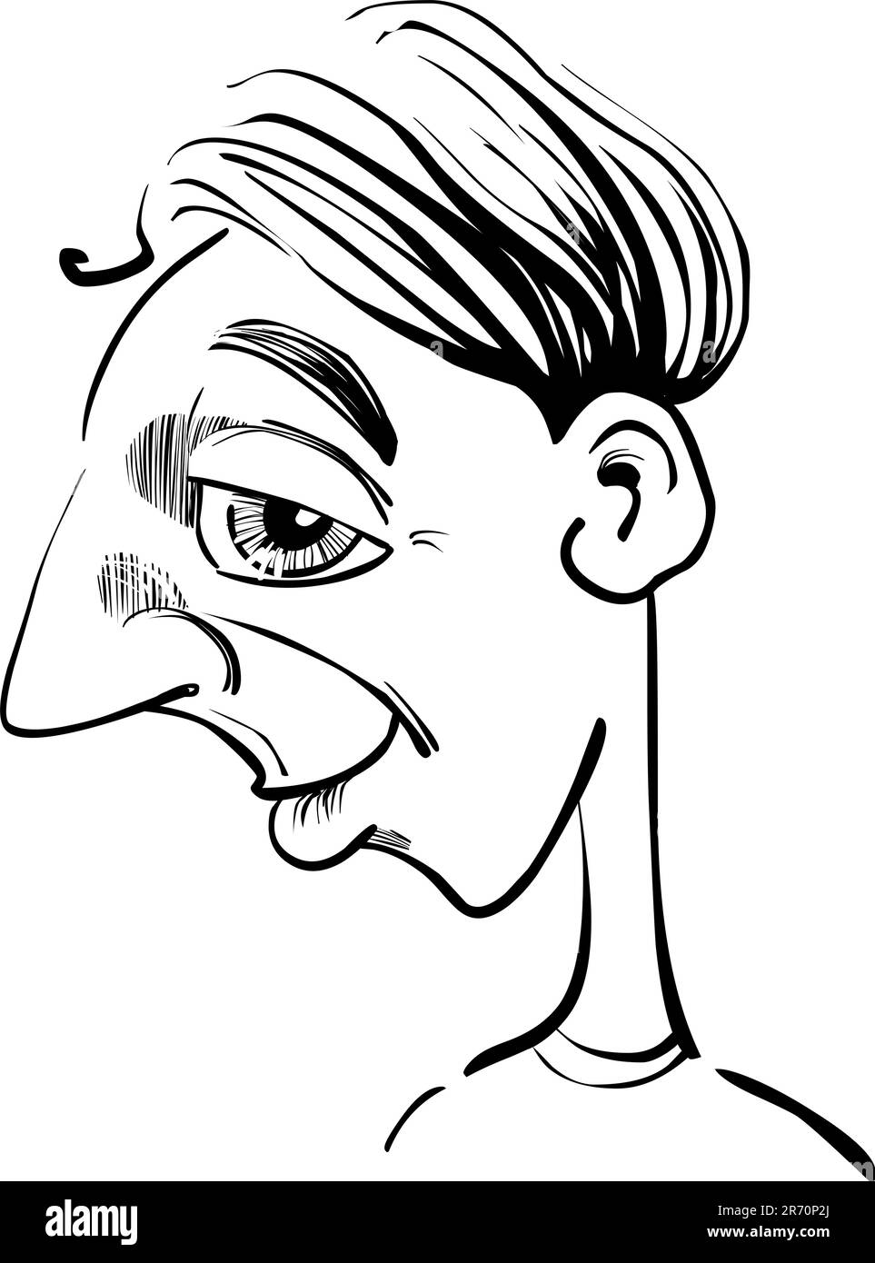 Cartoon humorous illustration funny Black and White Stock Photos ...