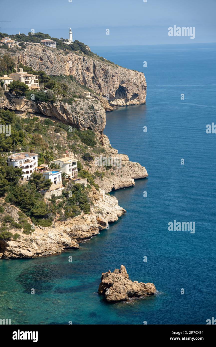 View of Cova dels Òrguens coast in Spain Stock Photo