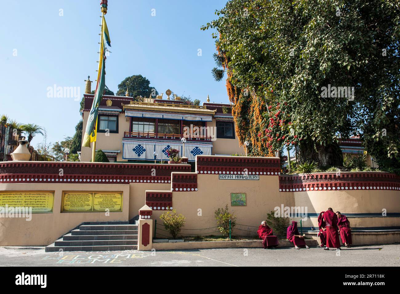 Monstero di kopan. nepal Stock Photo