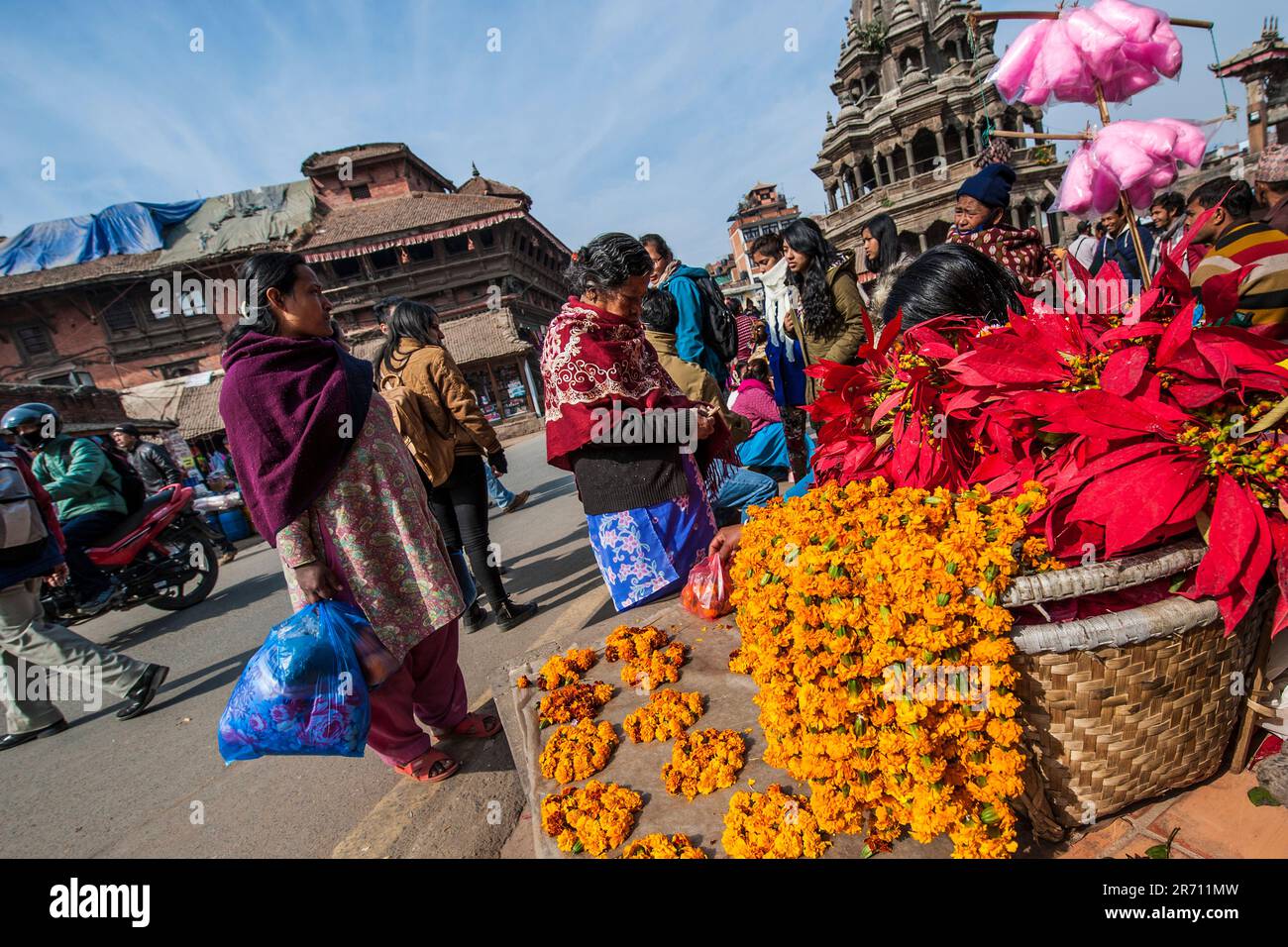 Nepal. Patan. daily life Stock Photo