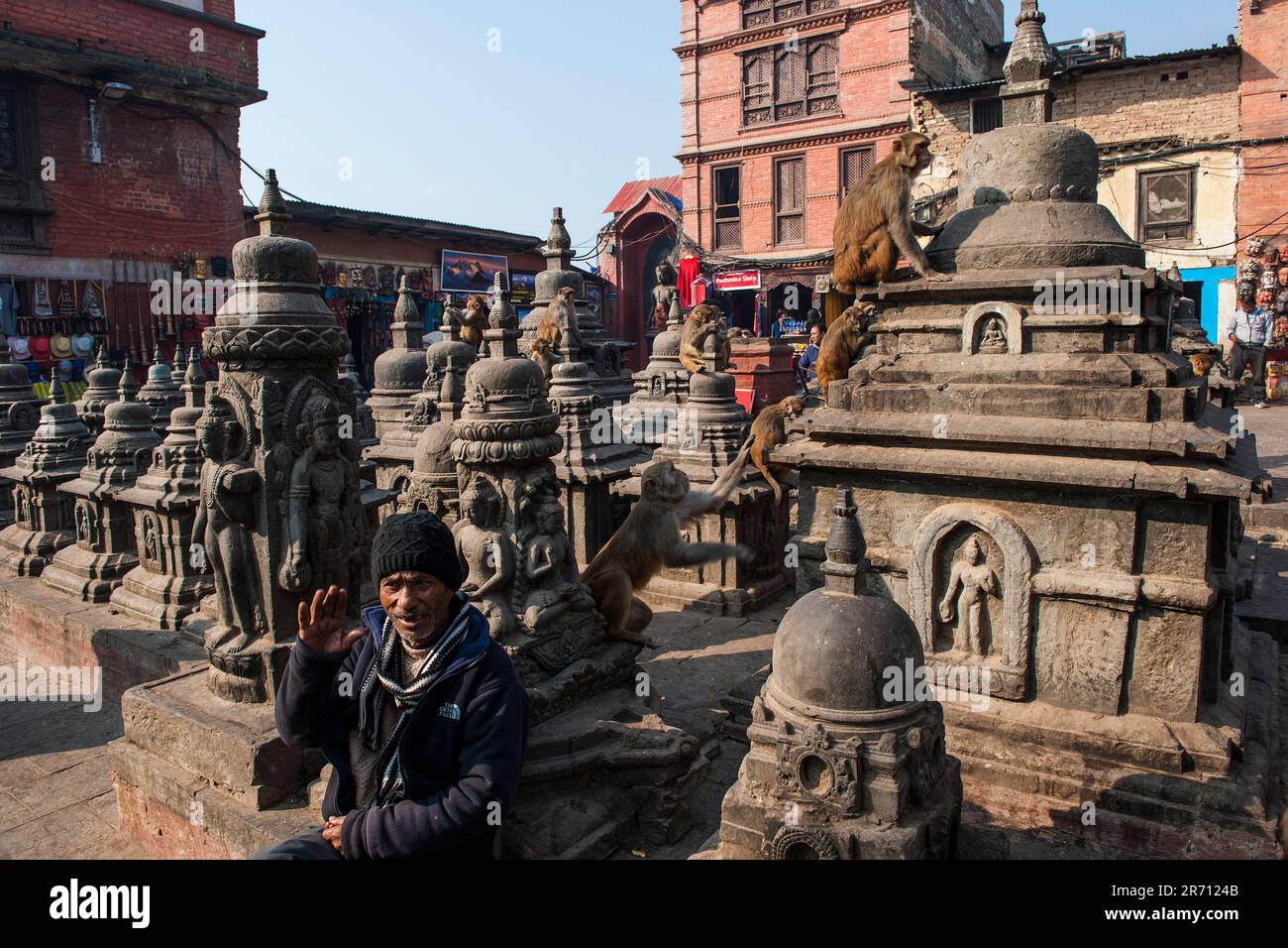 Swayambhunat. kathmandu. nepal Stock Photo