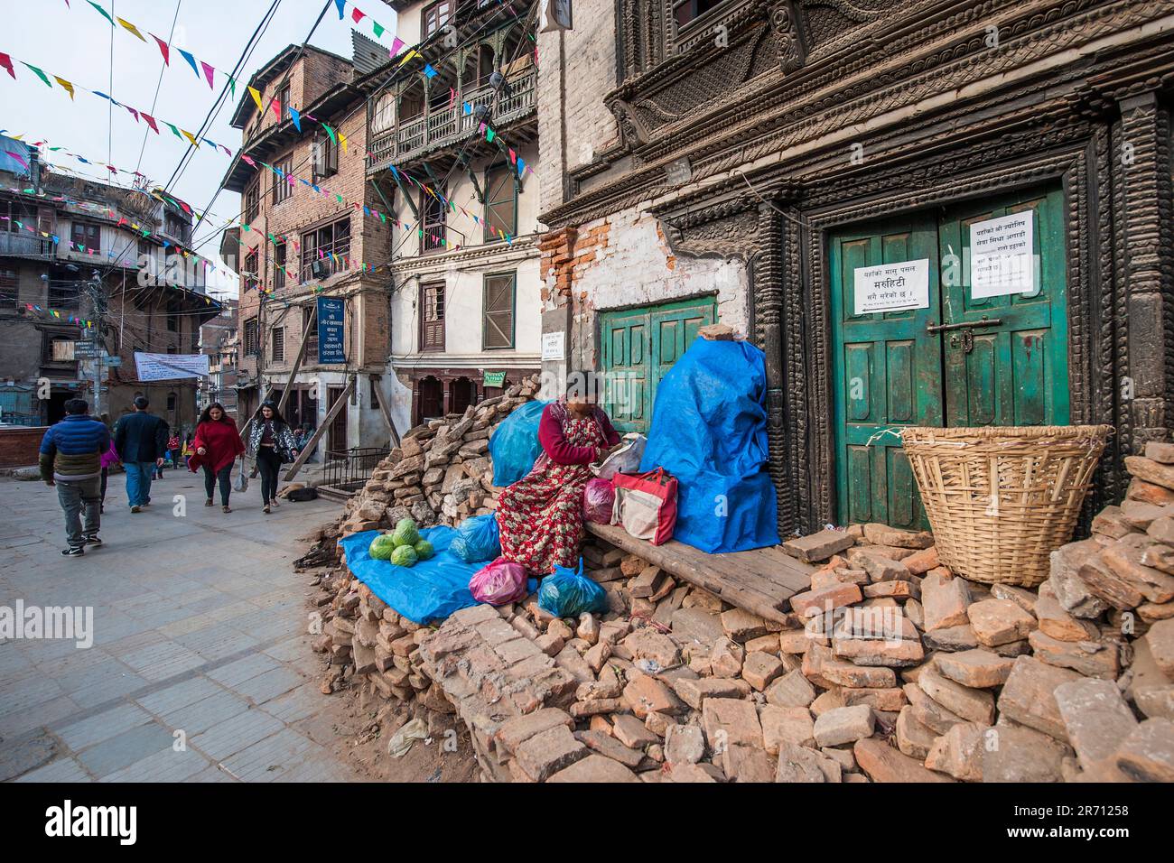 Nepal. Kathmandu. daily life Stock Photo
