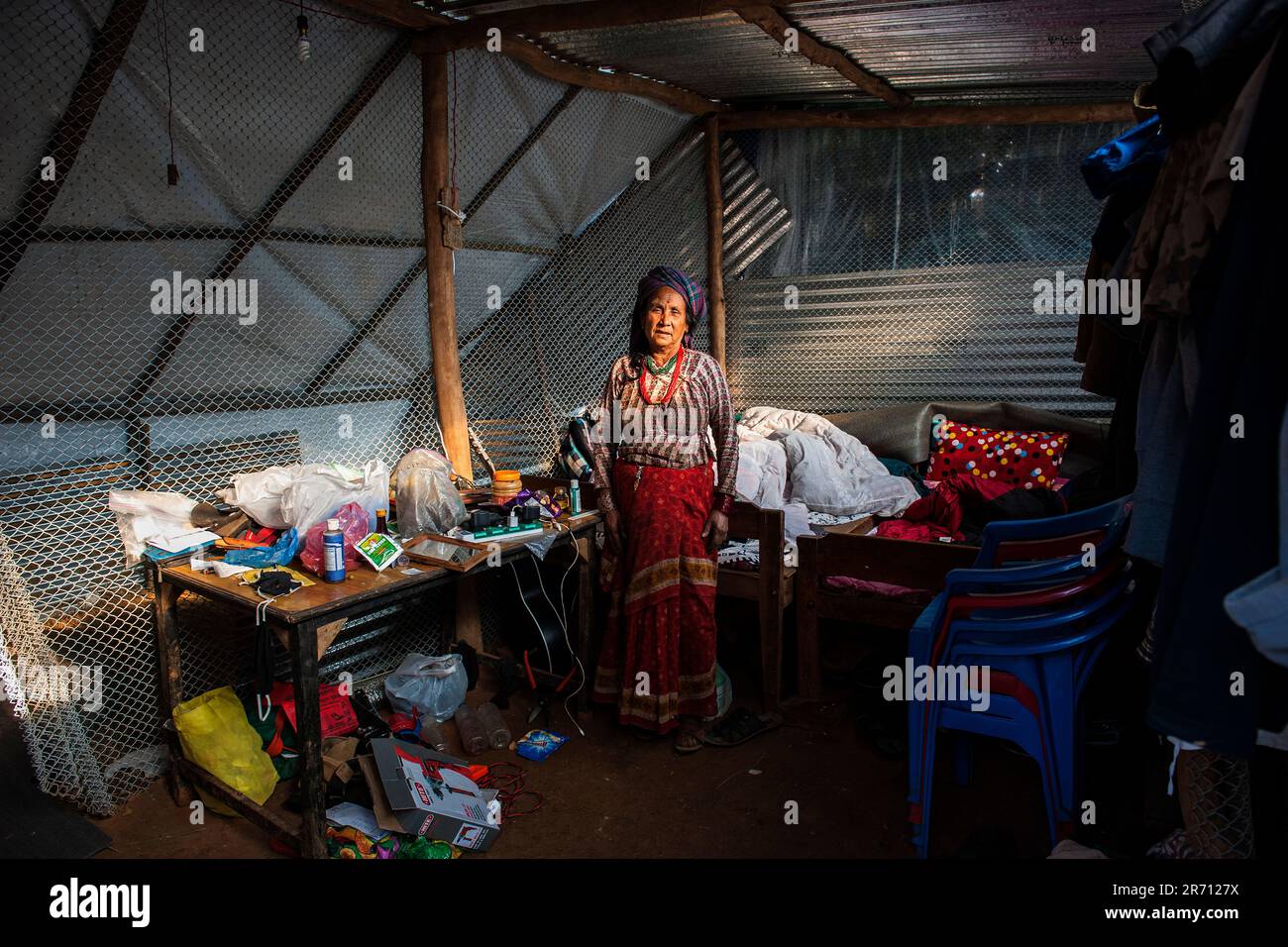 Nepal. Nuwakot district. one year after the earthquake Stock Photo