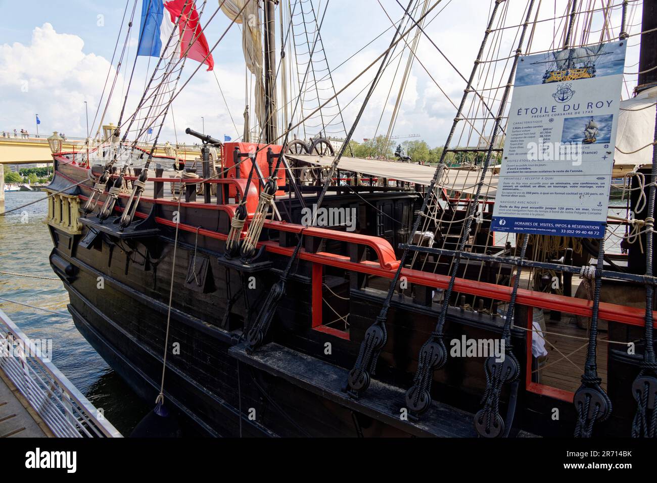 Rouen, France. 10th June, 2023. Gathering of tall ships, boats and