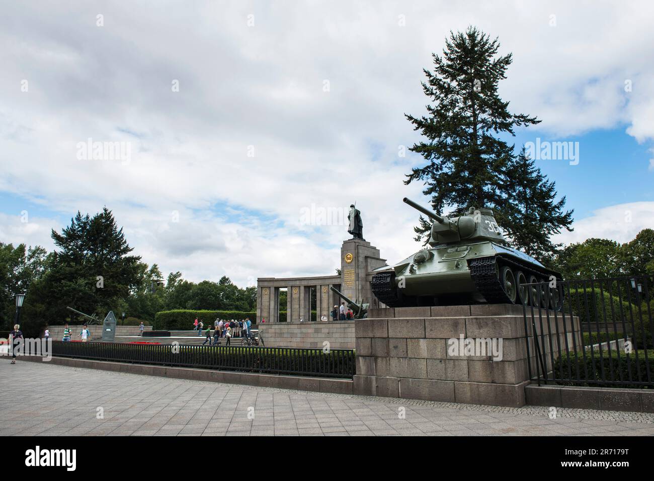 Germany. Berlin. Traces of the war in Berlin. Burial and memorial site ...