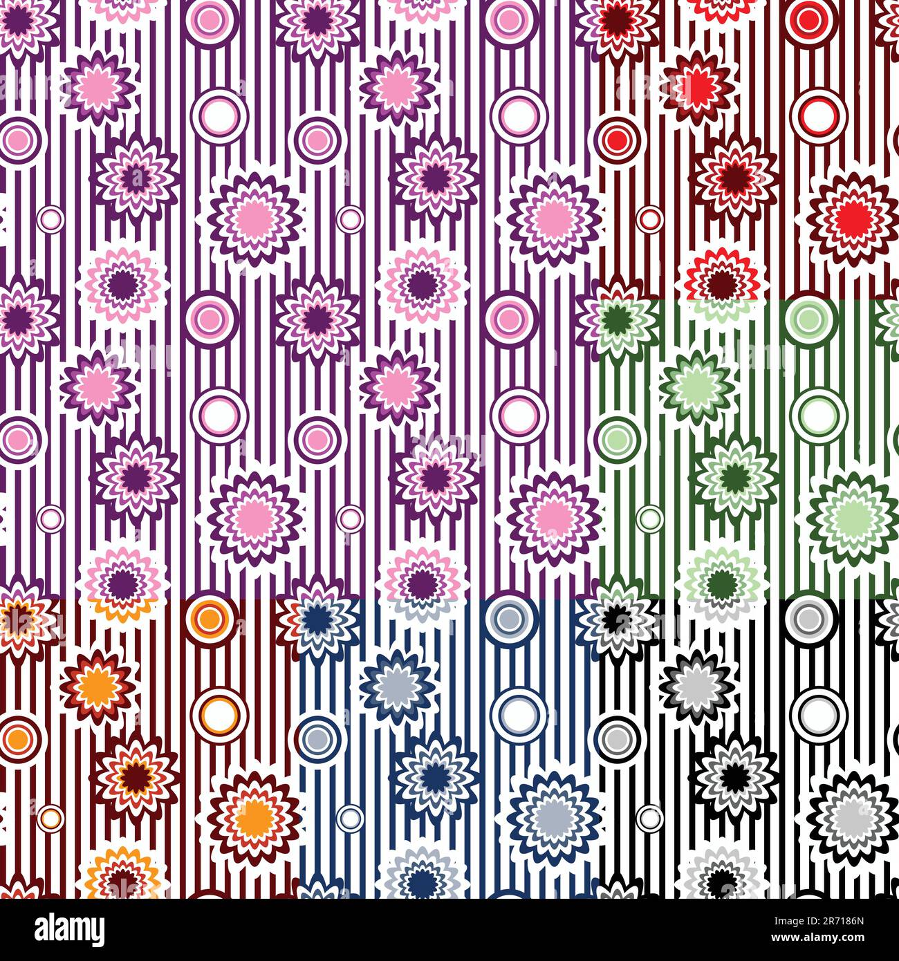 Floral color schemes Stock Vector Images - Alamy