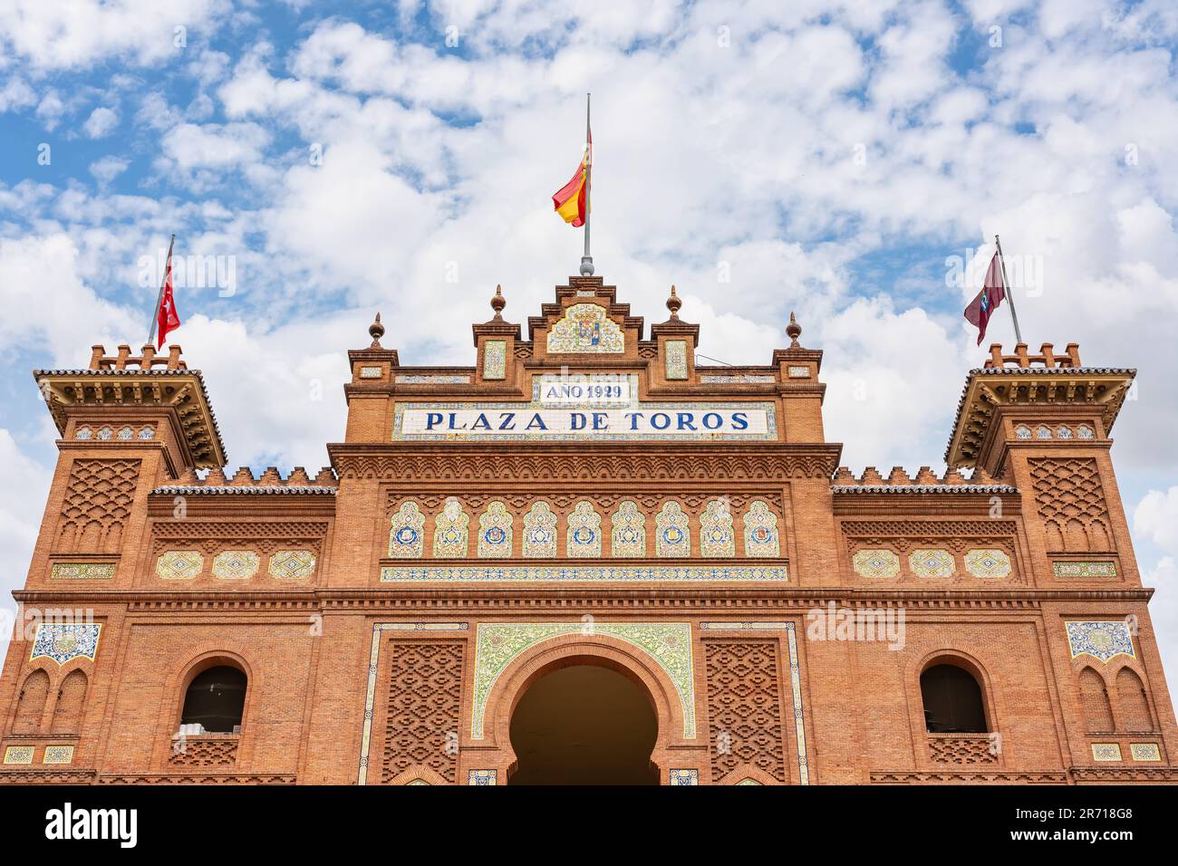 Main facade of the Las Ventas bullring in Madrid, Spain Stock Photo Alamy